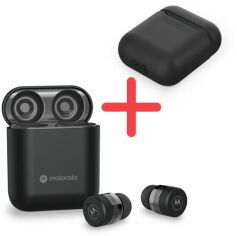 Акція на Навушники + Чохол | Motorola MOTO BUDS 120 Black TWS (BUDS120-B) від Rozetka