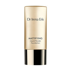 Акція на Матувальна рідка пудра для обличчя Dr. Irena Eris Mattifying Liquid Powder Foundation 10 Porcelain, 30 мл від Eva