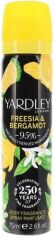Акция на Парфумований дезодорант для жінок Yardley Freesia & Bergamot Deodorising Body Spray 75 мл от Rozetka