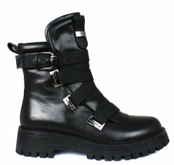 Акція на Жіночі черевики високі Blizzarini H2068-0739-0656 37 23.8 см Чорні від Rozetka