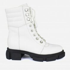 Акція на Жіночі зимові черевики високі Big Rope BZ206-8M-C 40 25 см Білі від Rozetka