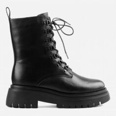Акция на Жіночі зимові черевики високі Le'BERDES 00000013870 40 25.5 см Чорні от Rozetka