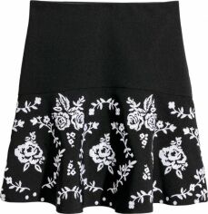 Акція на Спідниця міні літня жіноча H&M XAZ099052QWTE 34 Чорна з білим від Rozetka