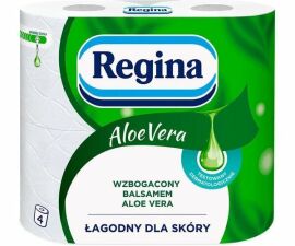 Акція на Regina Aloe Vera туалетная бумага Алоэ Вера 3 слоя 4 рулона від MOYO