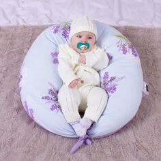 Акція на Подушка для вагітних і годування Mirson №8606 Print Line 17-0130 Lavender sea 50% Memory 30х170 см від Rozetka
