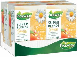 Акція на Упаковка чаю трав'яного Pickwick Super Blends Shine (Блиск і сяйво) 4 шт х 15 пакетиків від Rozetka