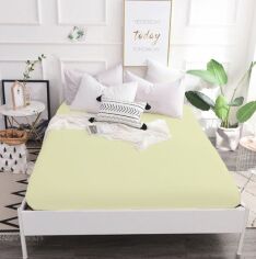 Акція на Простирадло на гумці MirSon №11-0103 Egret Mikrosatin Premium 160x200 - висота 25 см від Rozetka