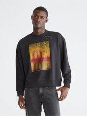 Акція на Світшот оверсайз чоловічий Calvin Klein 582691455 2XL Чорний від Rozetka