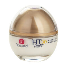 Акція на Нічний крем для обличчя Dermacol Hyaluron Therapy 3D Wrinkle Night Filler Cream заповнює зморшки, 50 мл від Eva