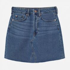 Акция на Спідниця джинсова міні літня жіноча H&M 734236001b64 34 Блакитна от Rozetka