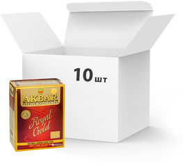 Акція на Упаковка Чая черного крупнолистового Akbar Royal Gold 80 г х 10 шт (5014176012656) від Rozetka UA
