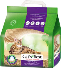 Акція на Наполнитель для кошачьего туалета Cat's Best Smart Pellets Древесный комкующий 2.5 кг (5 л) (4002973202135) від Rozetka UA