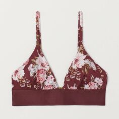 Акція на Верхня частина купальника жіноча H&M 7582660RP5 34 Бордовий/Квіти від Rozetka