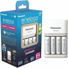 Акція на Зарядное устройство Smart-Quick Charger + Аккумулятор Eneloop NI-MH AA 2000 мАч, 4 шт. (K-KJ55MCD40E) від MOYO