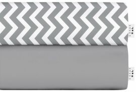 Акція на Набір простирадл на резинці Cosas Set Grey Zig Grey 90х200+20 2 шт від Rozetka