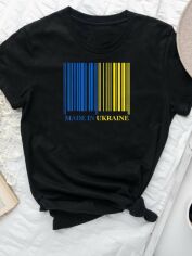 Акция на Футболка жіноча Love&Live Made in Ukraine LLP03082 XS Чорна от Rozetka