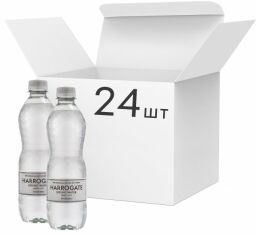 Акція на Упаковка води питної джерельної газованої Harrogate 0.5 л x 24 шт. від Rozetka
