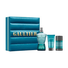 Акція на Парфумований набір чоловічий Jean Paul Gaultier Le Male (туалетна вода, 125 мл + бальзам після гоління, 50 мл + дезодорант-стік, 75 мл) від Eva
