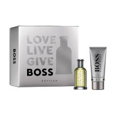Акция на Парфумований набір чоловічий Hugo Boss Boss Bottled (туалетна вода, 50 мл + гель для душу, 100 мл) от Eva