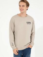 Акція на Світшот чоловічий U.S. Polo Assn G081SZ082-000-1499699 XXL Бежевий від Rozetka