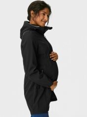 Акція на Куртка для вагітних демісезонна подовжена з капюшоном жіноча C&A FL2138584 34 Чорна від Rozetka