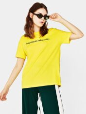 Акція на Футболка Bershka XAZ354272NPTY M Жовта від Rozetka