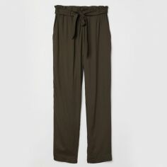 Акція на Штани жіночі H&M XAZ167194JKPE 36 Темно-зелені від Rozetka