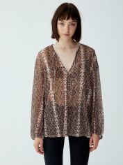 Акція на Блузка жіноча Pull & Bear XAZ235514UEOB S Зміїна від Rozetka