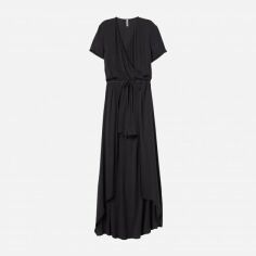 Акція на Плаття на запах довге жіноче H&M XAZ097633WPXM 36 Світло-чорне від Rozetka