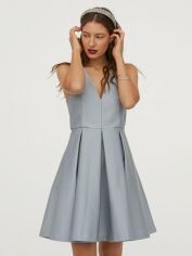 Акція на Плаття коротке жіноче H&M XAZ179211GFQA 32 Блакитне від Rozetka