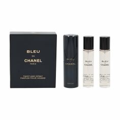 Акція на Парфумований набір чоловічий Chanel Bleu de Chanel Parfum (парфуми, 20 мл + змінний блок, 2*20 мл) від Eva