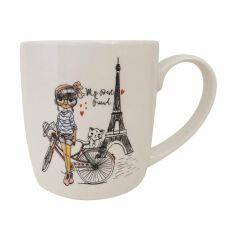 Акція на Чашка LIMITED EDITION Miss Paris D біла, 280 мл (12897-125077LYD) від Eva