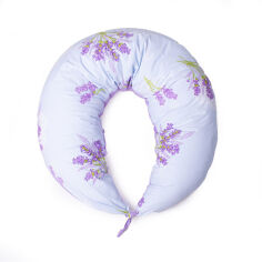 Акция на Подушка для беременных и кормления 8606 Print Line 17-0130 Lavender sea 50% Memory MirSon от Podushka