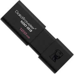 Акция на Kingston DataTraveler 100 G3 128GB USB 3.0 Black (DT100G3/128GB) от Rozetka