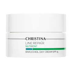 Акція на Денний крем для обличчя Christina Line Repair Nutrient Bakuchiol Day Cream SPF 15 з бакучіолом, 50 мл від Eva
