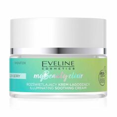 Акція на Освітлювальний заспокійливий крем для обличчя Eveline My Beauty Elixir Glow Berry, 50 мл від Eva