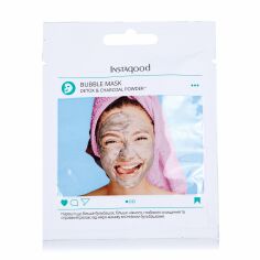 Акція на Маска для обличчя Instagood Facial Detox Mask bubble mask з бамбуковим вугіллям, 10 мл від Eva