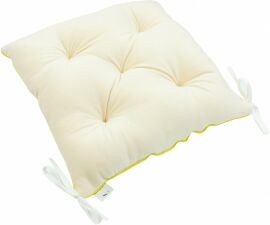 Акція на Подушка для стільця MirSon Velvet Line Cream Velvet 40х50 см від Rozetka