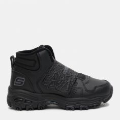 Акция на Дитячі демисезонні черевики для хлопчика Skechers D'Lites 660051L BBK 30 Чорні _3283341 от Rozetka