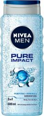 Акція на Гель для душу NIVEA MEN Pure Impact 500 мл (4005900420220/4006000009452/4005900054319) від Rozetka