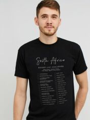 Акція на Футболка MEMO South Africa. Bucket list challenge MM10044 M Чорна від Rozetka
