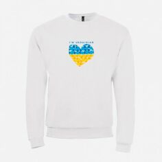 Акція на Світшот утеплений чоловічий Sol's Spider Із серцем I'm Ukrainian DTF01168102/144 L Білий від Rozetka