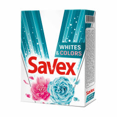 Акція на Пральний порошок для білих та кольорових тканин Savex Whites & Colors, автомат, 400 г від Eva