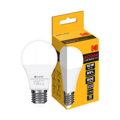 Акція на LED-лампа Kodak Globe A60 E27 10W 3000K, 1 шт від Eva