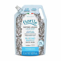 Акция на Рідке мило Parisienne Fiorile White Musk Liquid Soap, 2 л (дойпак) от Eva