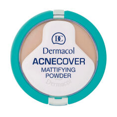Акція на Матувальна компактна пудра для обличчя Dermacol Acnecover Mattifying Powder для проблемної шкіри, 03 Sand, 11 г від Eva