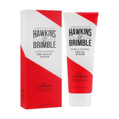 Акція на Чоловічий скраб для обличчя Hawkins & Brimble Elemi & Ginseng Pre-Shave Scrub, 125 мл від Eva