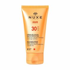 Акція на Сонцезахисний крем для обличчя Nuxe Sun Delicious Cream Hight Protection SPF 30, 50 мл від Eva