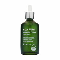 Акция на Концентрована ампульна сироватка для обличчя FarmStay Cica Farm Blemish Clear Ampoule з екстрактом центелли азіатської, 100 мл от Eva