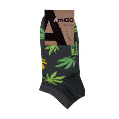 Акція на Шкарпетки чоловічі AmiGO короткі, конопля, розмір 29 від Eva